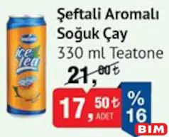 TEATONE ŞEFTALİ AROMALI SOĞUK ÇAY 330 ML